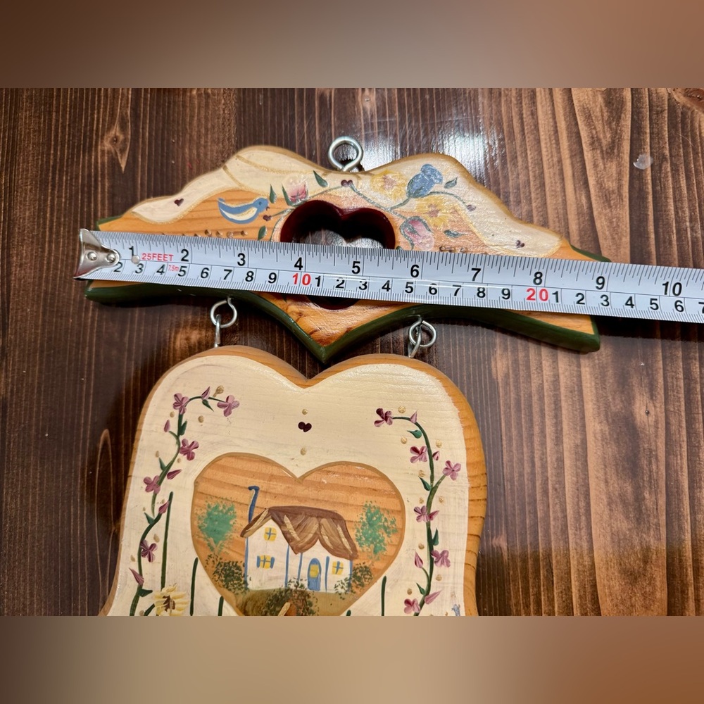 Vintage Folk Art Wooden Welcome Friends Sign Hand Made in‎ Mexico - Picture 7 of 7